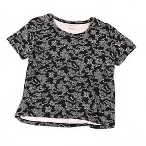 White Stag 100% Cotton Women's tee Black with‎ white designs Size XL